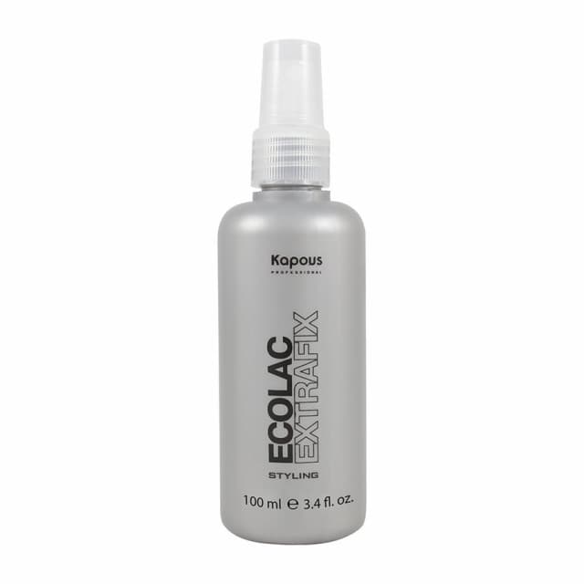 KAPOUS Styling Лак для волос жидкий сверхсильной фиксации Ecolac Extrafix, 100 мл. 