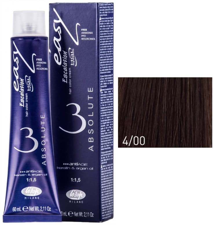 Lisap Absolute 4/00 шатен 60 мл