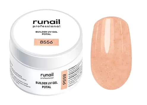 RuNail Моделирующий УФ-гель с поталью BUILDER UV GEL POTAL, 15 г №8556