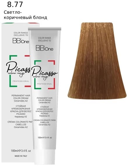PICASSO  8.77 Light Brown Blond Крем-краска перманентная