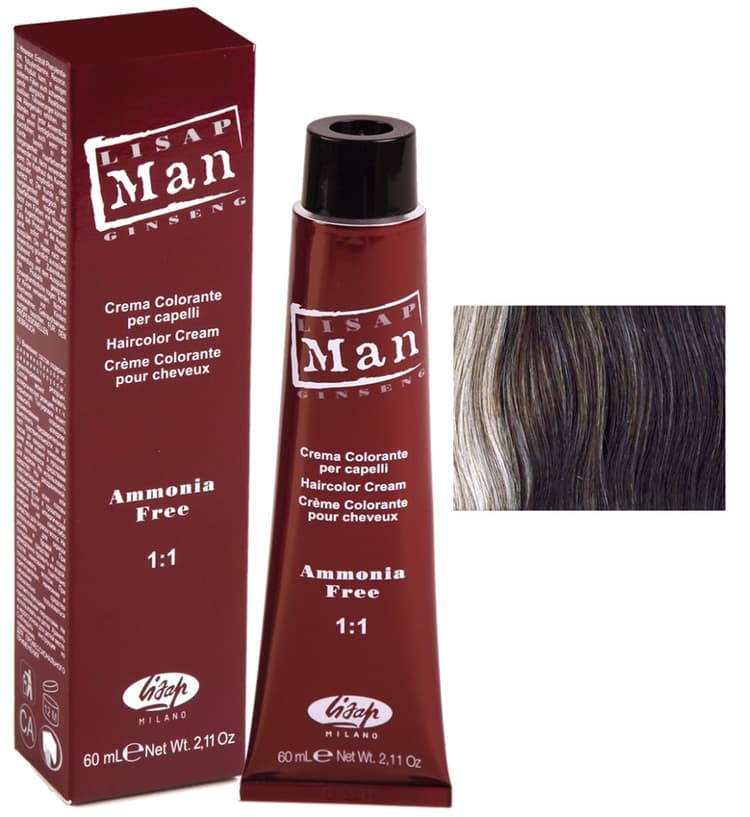 Lisap Man color 4 каштановый 60 мл