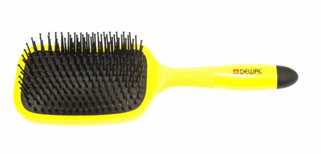 Dewal Щетка массажная BANANA прямоугольная, большая, пласт. штифты, 13 рядов