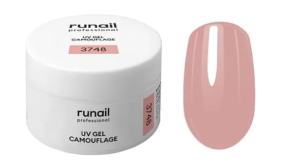 RuNail Камуфлирующий УФ-гель (цвет: Чайная роза), 30 г