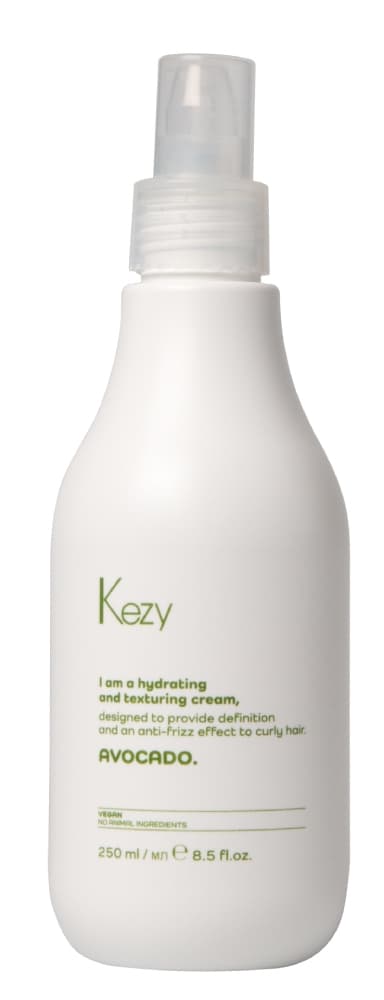 Kezy I am AVOCADO Крем увлажняющий для вьющихся волос с маслом авокадо, 250 мл. 