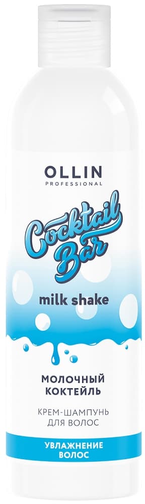OLLIN Крем-шампунь для волос "Молочный коктейль" Увлажнение волос 400мл 