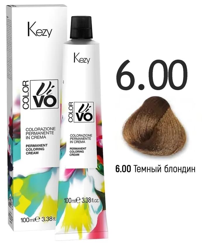 KEZY Color Vivo Крем-краска 6.00 Темный блондин, 100 мл. 
