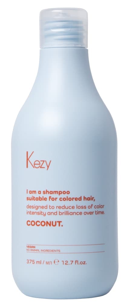 Kezy I am COCONUT Шампунь с экстрактом кокоса для окрашенных волос, 375 мл.