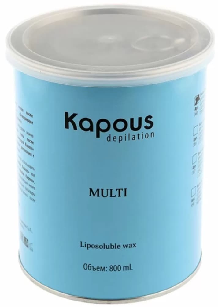 Kapous Depilation Жирорастворимый воск с Микромикой в банке, 800 мл