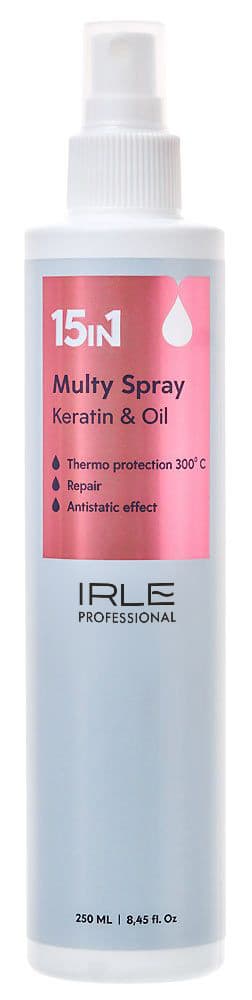 IRLE PROFESSIONAL Мульти Спрей 15 в 1 (Keratin & Oil Multy Spray 15 in 1), 250 мл