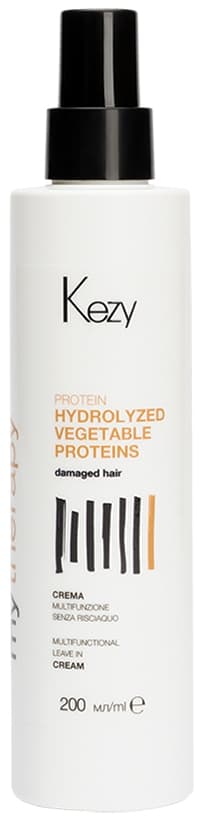 Kezy MT Protein / Мультифункциональный несмываемый протеиновый крем для волос 200 мл 