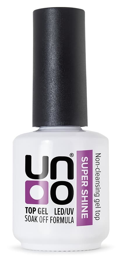 Верхнее покрытие для гель-лака "Uno" SUPER SHINE без липкого слоя, 16мл.