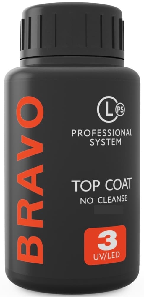 Bravo Верхнее покрытие без липкого слоя SUPER SHINE, 100 мл. (с УФ фильтром)