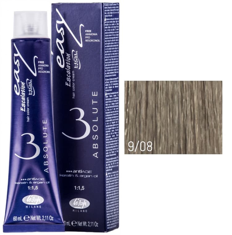 Lisap Absolute 9/08 очень светлый блондин ирисовый 60 мл