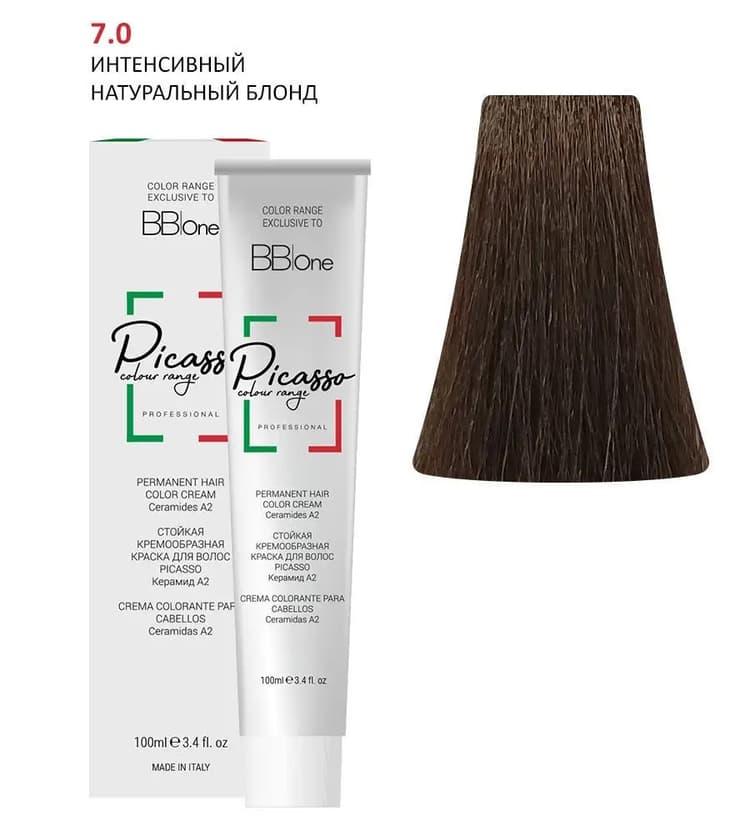 PICASSO  7 Natural Blond Крем-краска перманентная