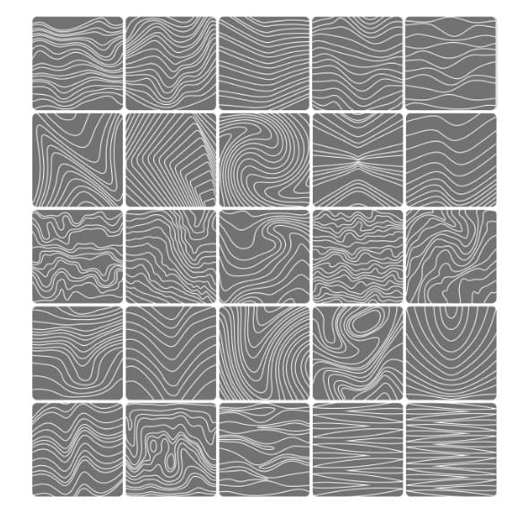 IZI AIR Трафарет №XL1 Кривые линии