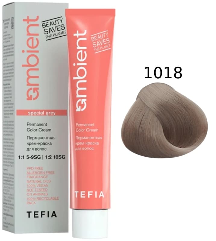 TEFIA AMBIENT 1018 Специальный блондин пепельно-коричневый 60 мл