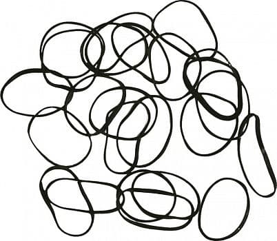 Резинки силиконовые малые черные 100шт/уп.