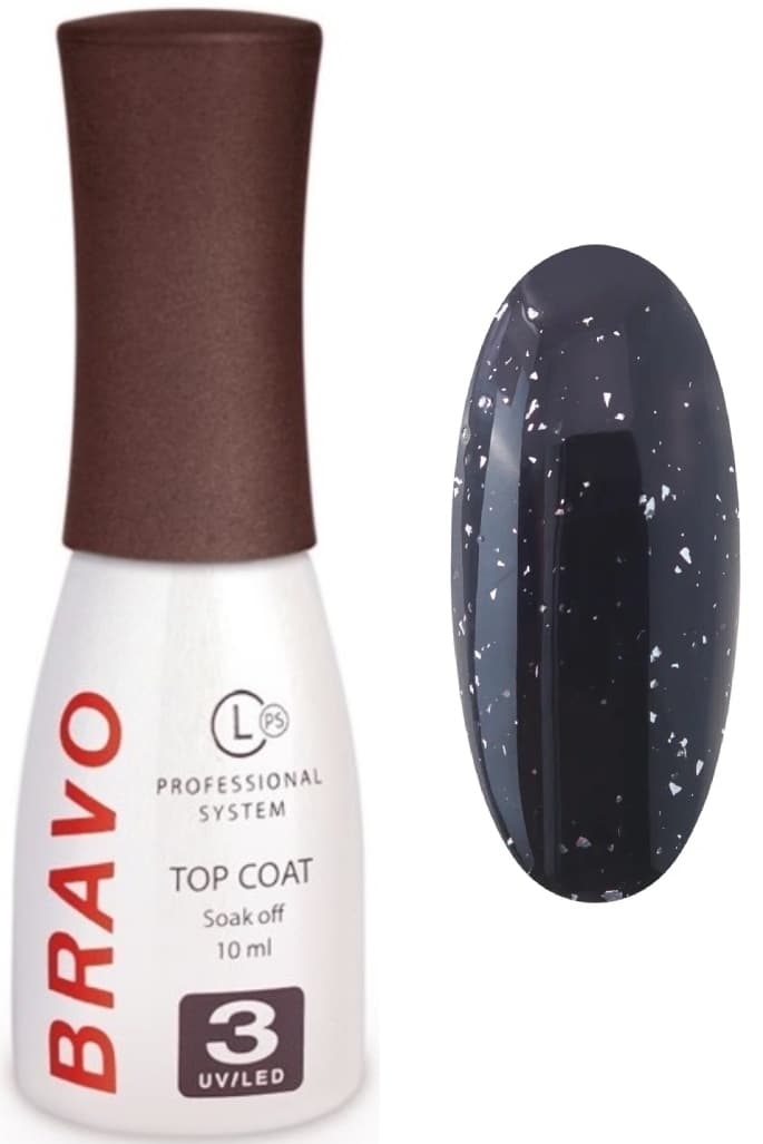Bravo Верхнее покрытие без липкого слоя TOP POTAL SILVER, 10мл.
