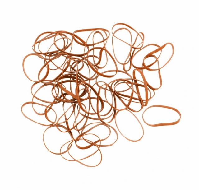 Резинки силиконовые большие коричневые 50шт/уп.