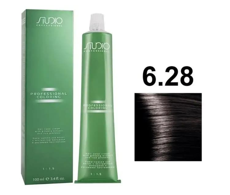 KAPOUS Studio S 6.28 темный перламутрово-шоколадный блонд 100 мл 