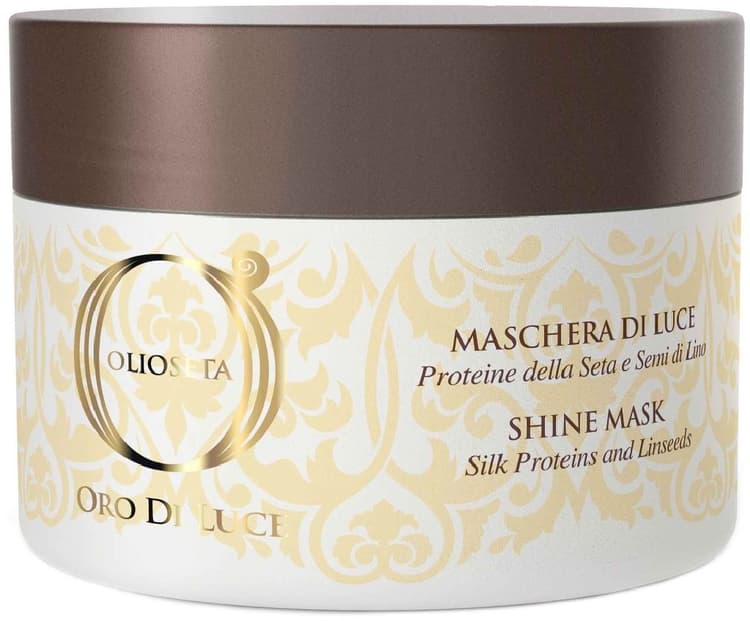 BAREX Olioseta Oro Di Luce Маска-блеск с протеинами шелка и семенем льна, 200 мл. 