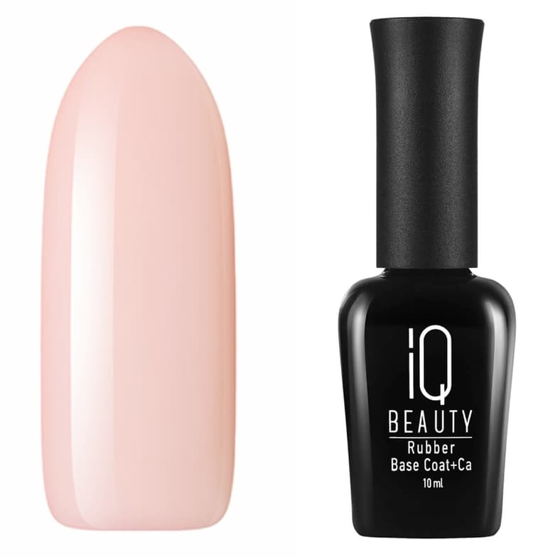 IQ BEAUTY Базовое камуфл.покрытие каучуковое с кальцием Rubber Base 23 Mannequin skin 10 мл 