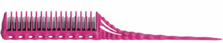 Y.S.Park Расческа с пласт. хвостиком для начеса 150 Pink 