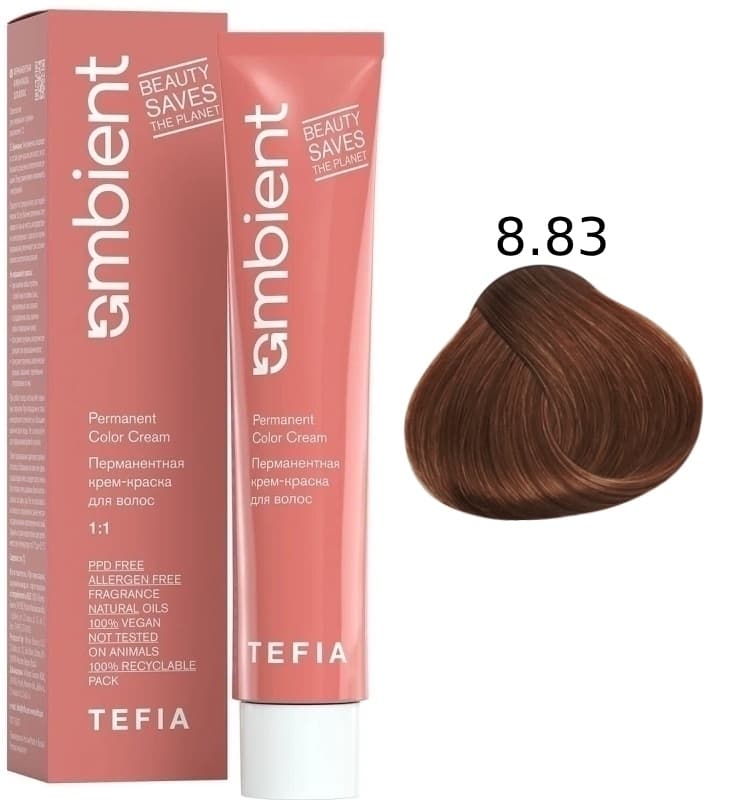 TEFIA AMBIENT 8.83 Светлый блондин коричнево-золотистый 60 мл