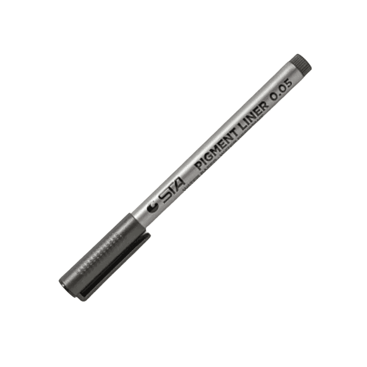 Formula Profi Маркер для дизайна STA pigment liner 0.05 mm black