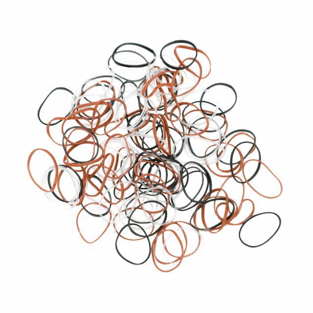 Dewal Резинки силиконовые малые черные/белые/коричневые, 100 шт/уп.