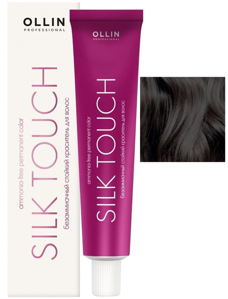 OLLIN SILK TOUCH Aнти-оранжевый 60мл Безаммиачный стойкий краситель