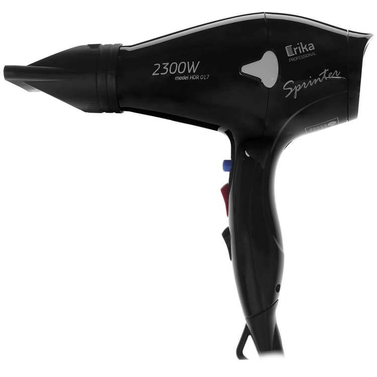 ERIKA Фен, 2300 Вт, черный, глянцевый, шнур 3 м.